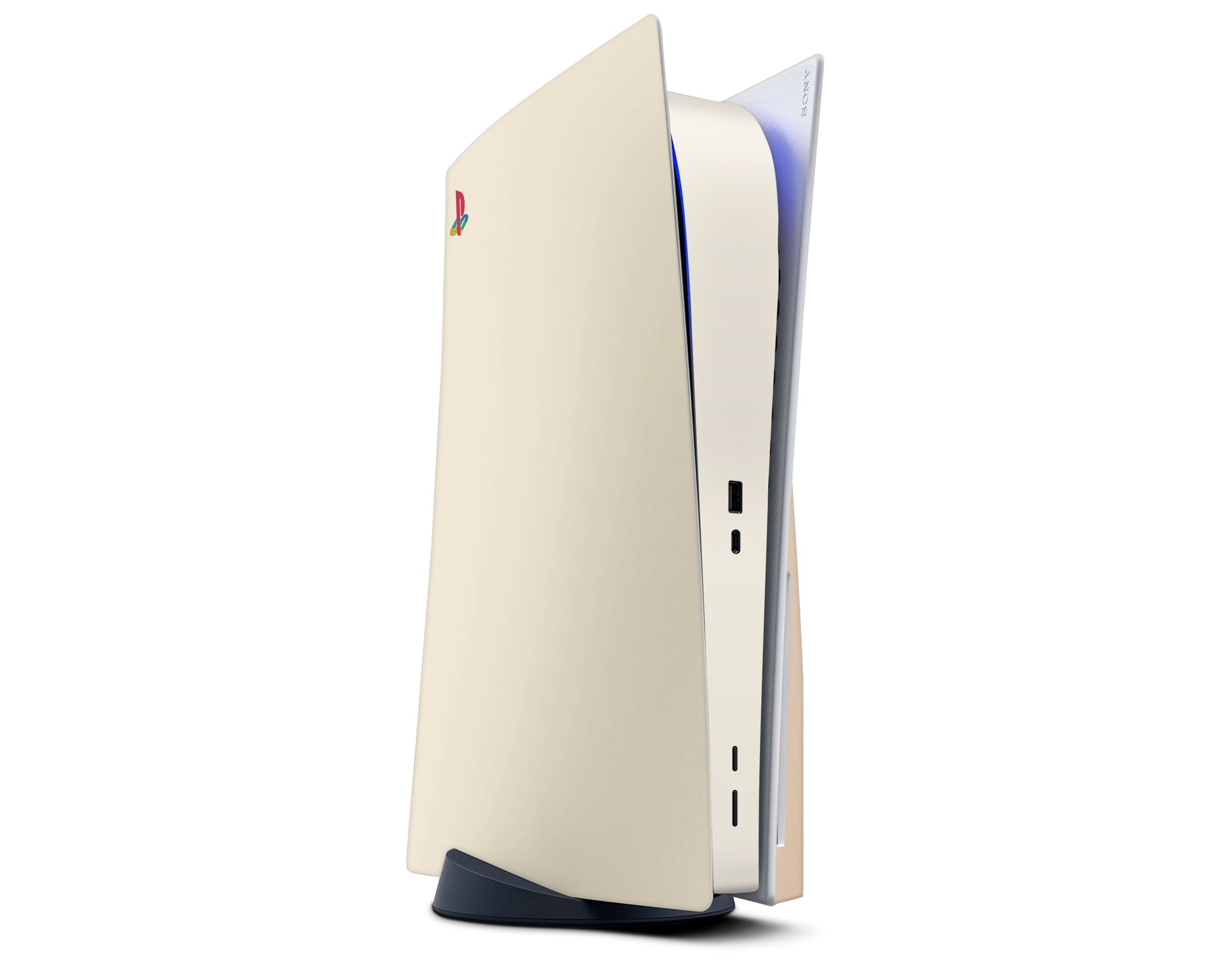 Lux Skins PS5 Creme Caramel PS5 Skins - Solid Colours Colour Blocking Skin