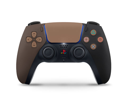 Lux Skins PS5 Controller Dark Chocolate Color BlockingSkins - Solid Colours Colour Blocking Skin