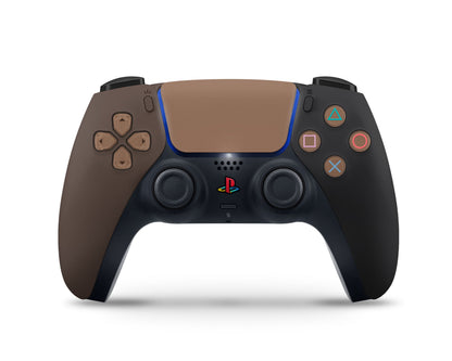 Lux Skins PS5 Dark Chocolate Color Blocking PS5 Skins - Solid Colours Colour Blocking Skin