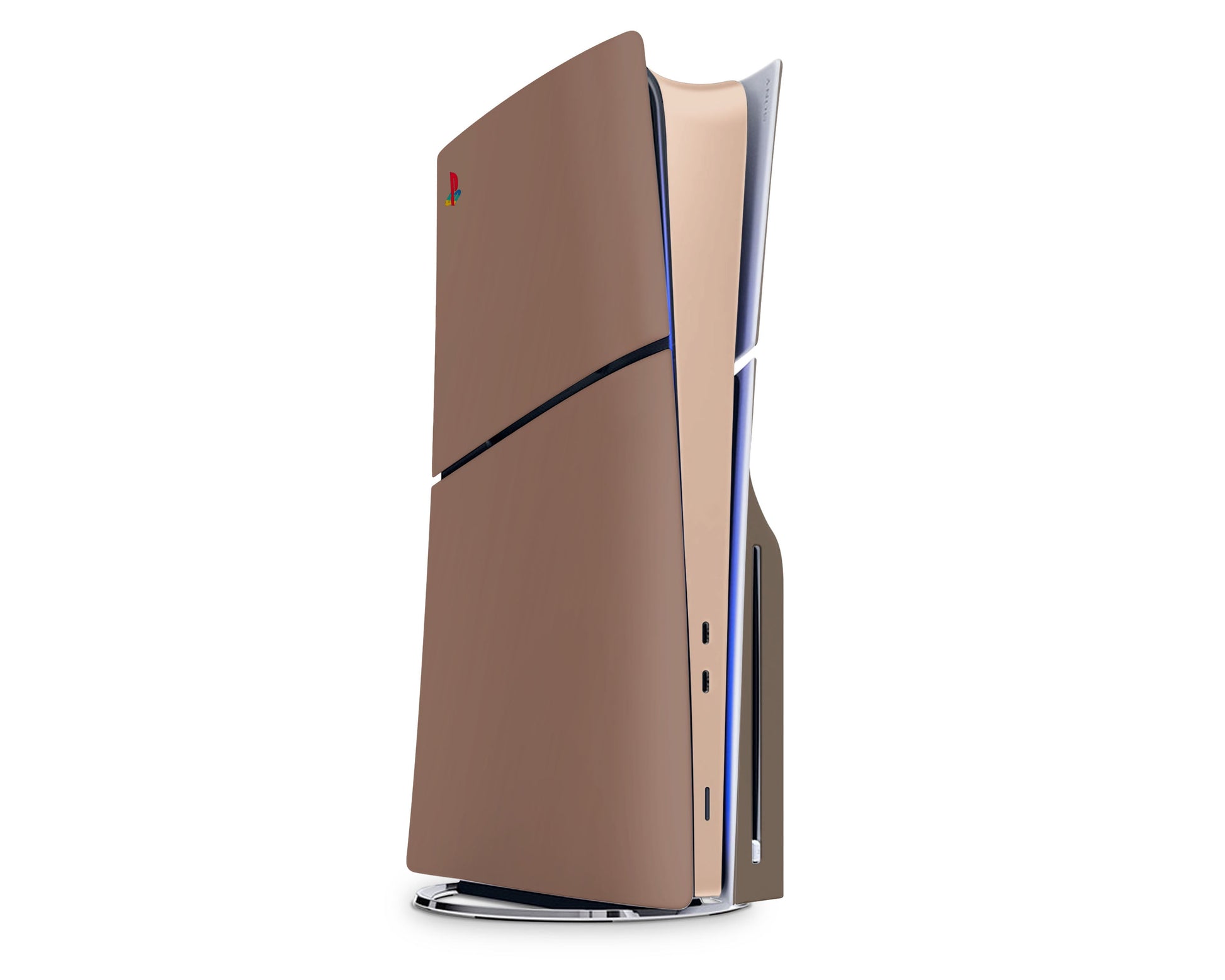 Lux Skins PS5 Slim Caramel Mocha PS5 Slim Skins - Solid Colours Colour Blocking Skin