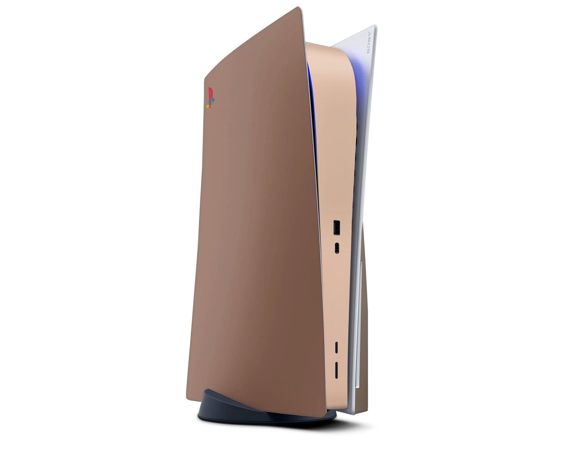 Lux Skins PS5 Caramel Mocha PS5 Skins - Solid Colours Colour Blocking Skin