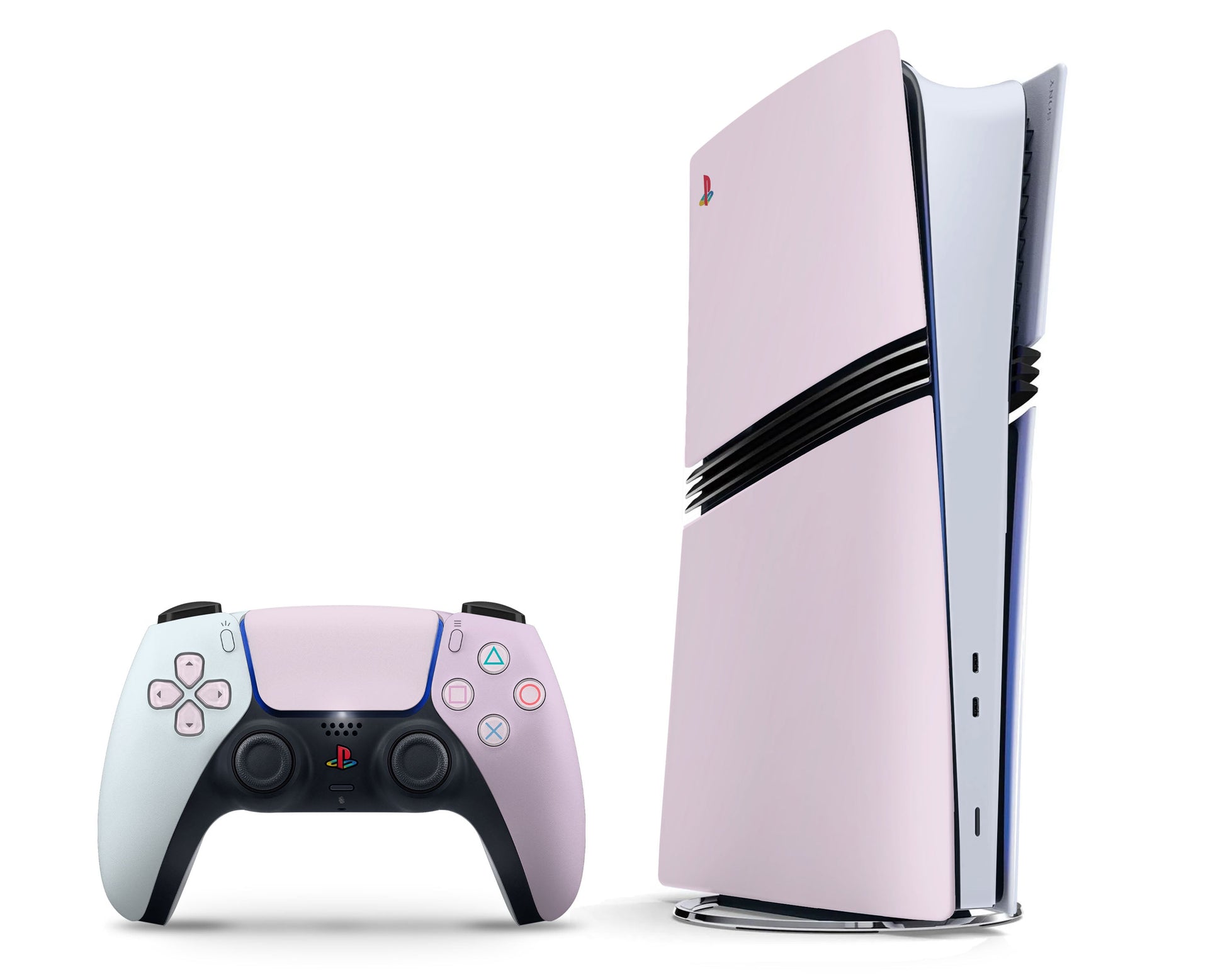 Lux Skins PS5 Pro Pastel Cotton Candy PS5 Pro Skins - Solid Colours Colour Blocking Skin