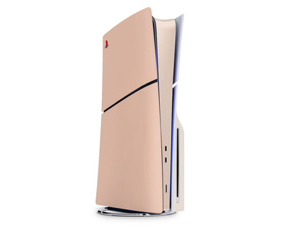 Lux Skins PS5 Slim Peach Souffle PS5 Slim Skins - Solid Colours Colour Blocking Skin