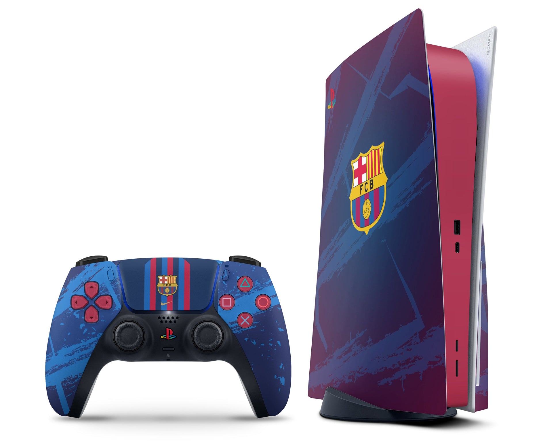 Lux Skins PS5 FC Barcelona PS5 Skins - Sports Soccer Skin