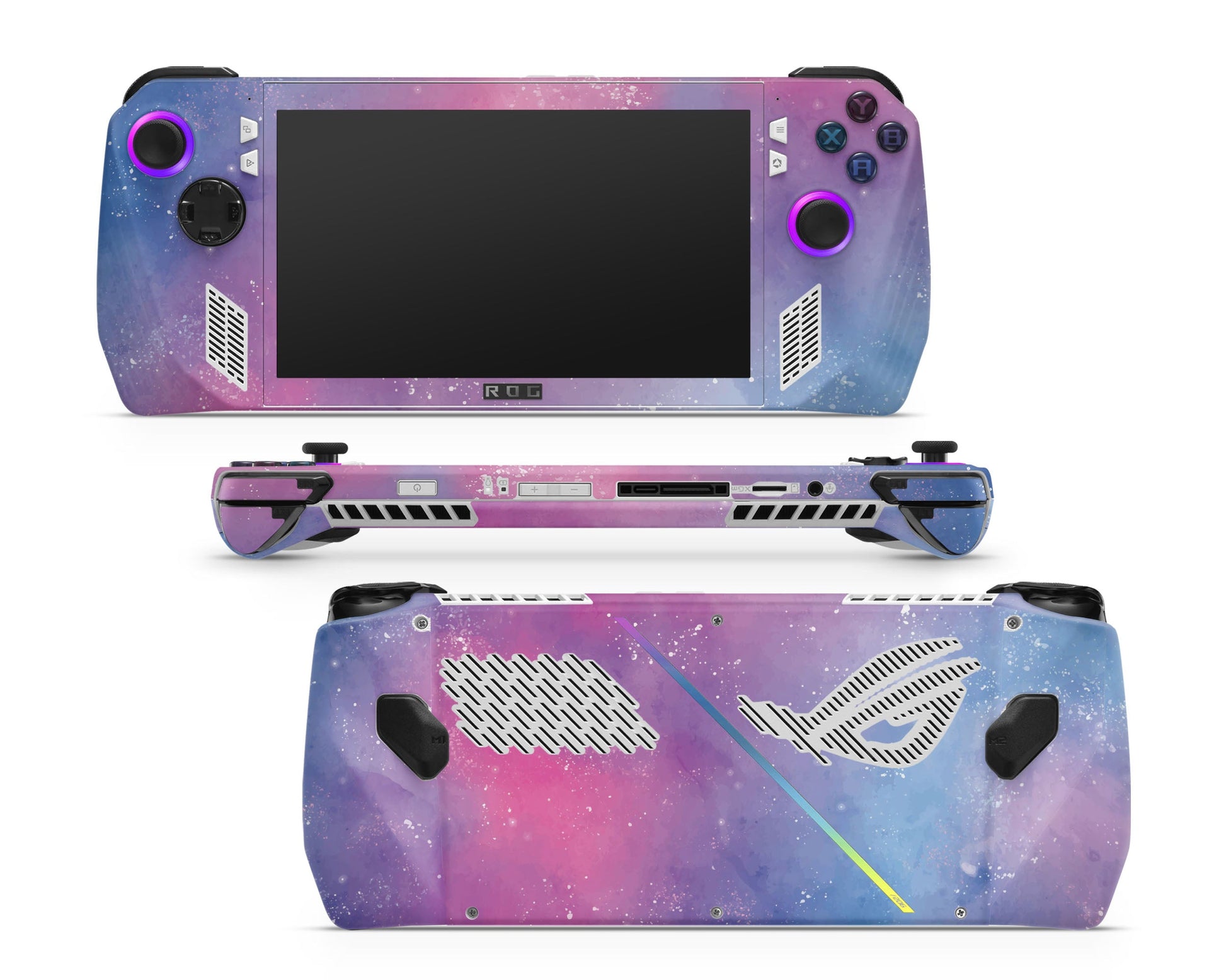 Lux Skins ROG Ally Blue Pink Galaxy ASUS ROG Ally Skins - Galaxy Abstract Skin