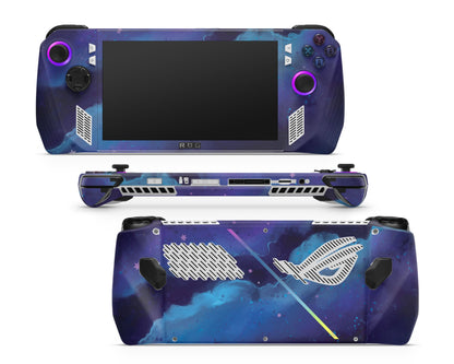 Lux Skins ROG Ally Blue Milkway ASUS ROG Ally Skins - Galaxy Abstract Skin