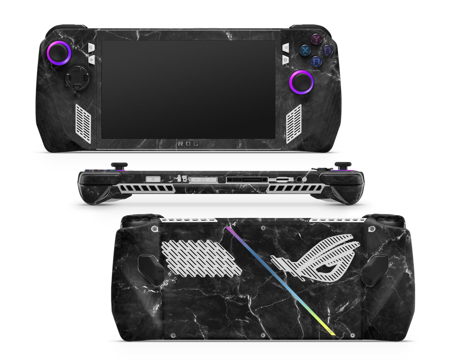 Lux Skins ROG Ally Black Marble ASUS ROG Ally Skins - Pattern Marble Skin