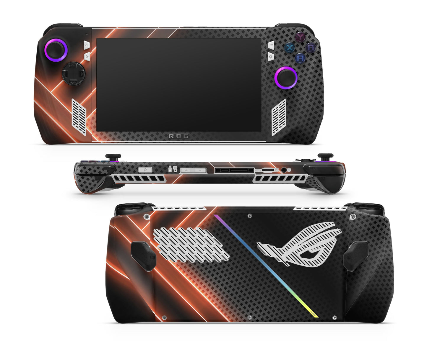 Lux Skins ROG Ally Neon Red Glow ASUS ROG Ally Skins - Pattern Texture Skin