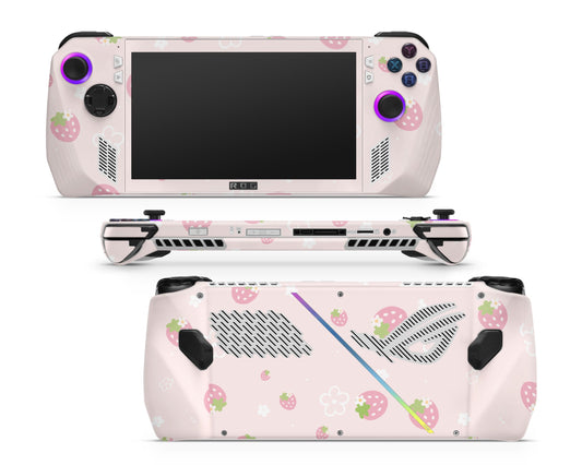 Lux Skins ROG Ally Sweet Strawberry Pink ASUS ROG Ally Skins - Pattern Fruits Skin