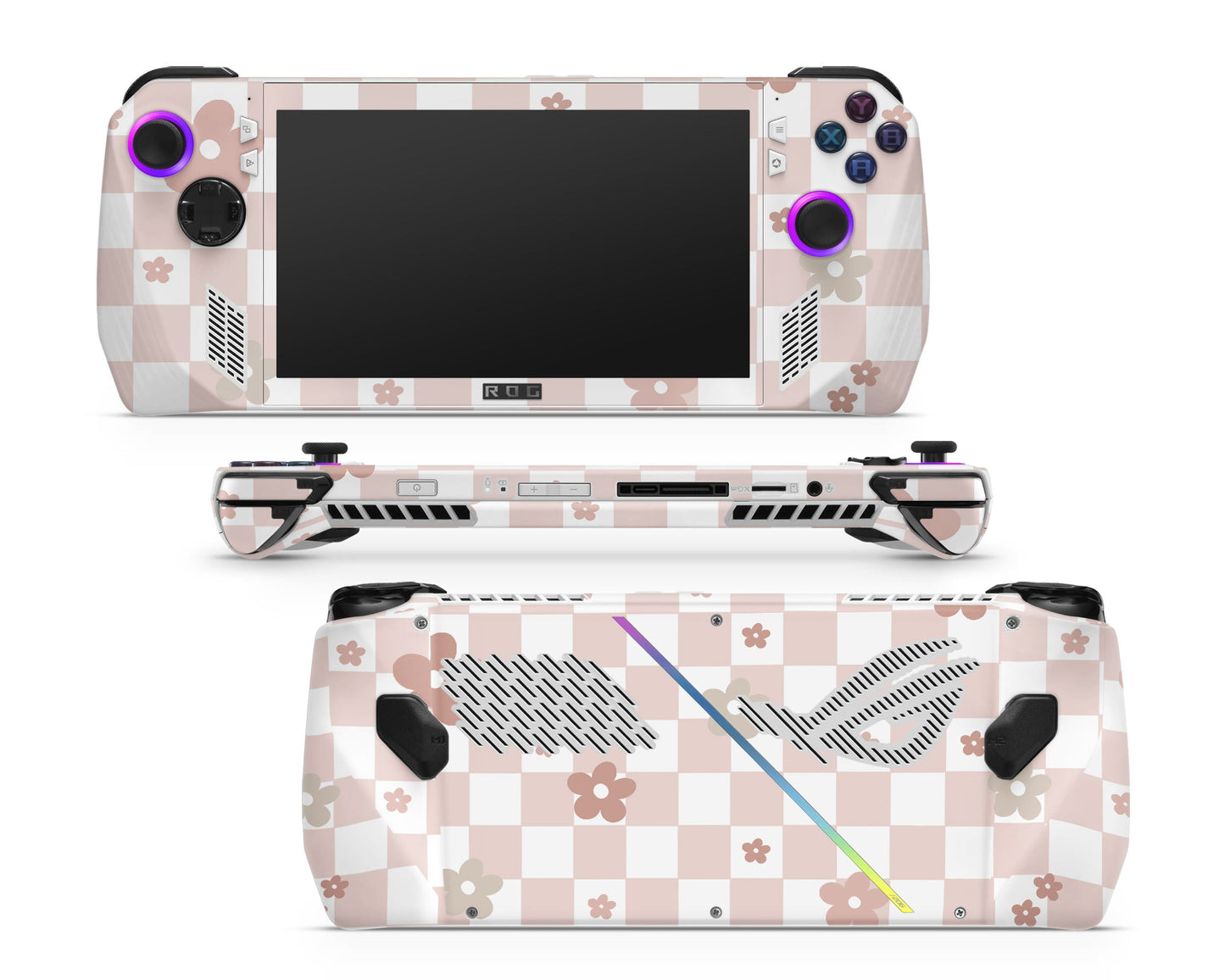 Lux Skins ROG Ally Ceramic Rose Danish Pastel ASUS ROG Ally Skins - Art Floral Skin