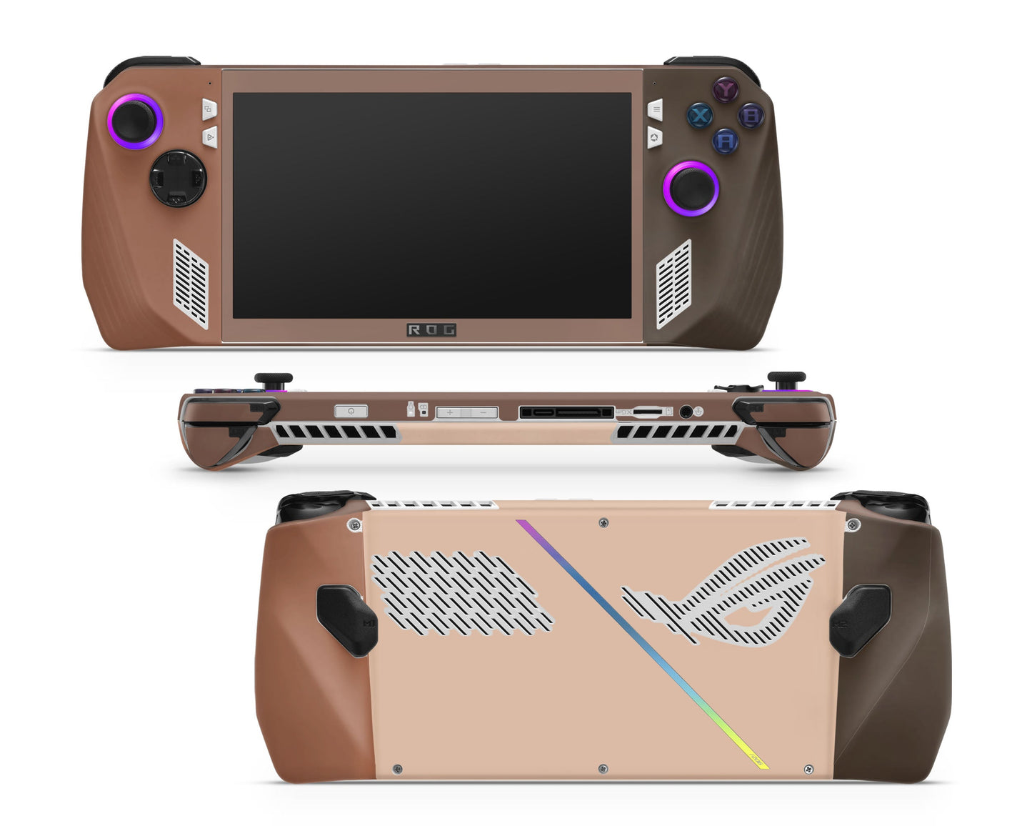 Lux Skins ROG Ally Caramel Mocha ASUS ROG Ally Skins - Solid Colours Colour Blocking Skin