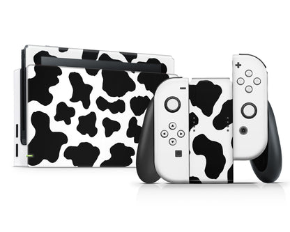 Cow Print Nintendo Switch Skin