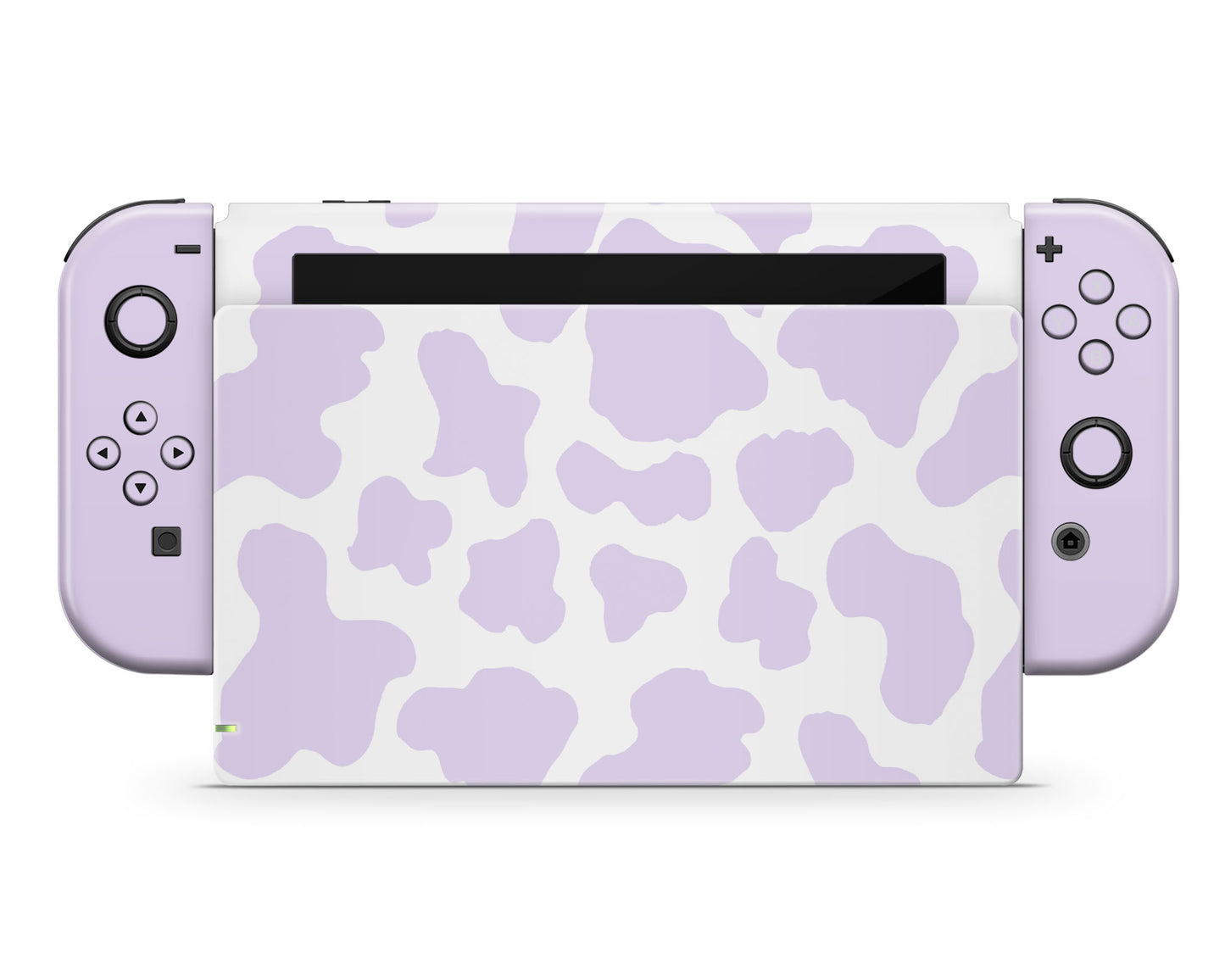 Purple Cow Print Nintendo Switch Skin