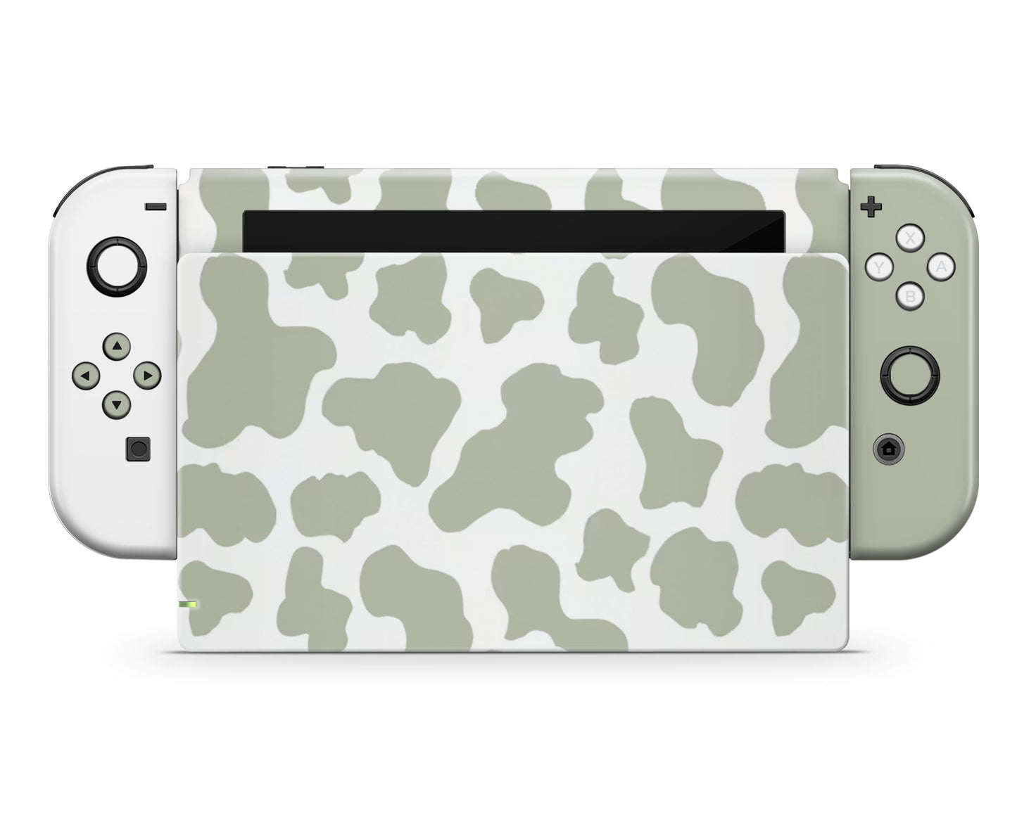 Sage Cow Pattern Nintendo Switch Skin