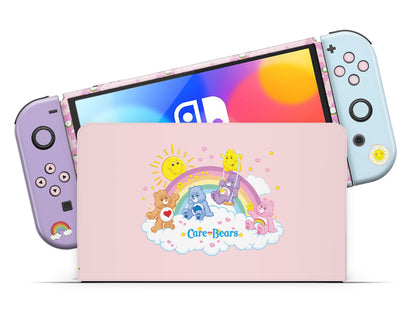 Care Bears Rainbow Pink Nintendo Switch OLED Skin