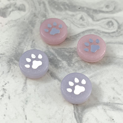 Glitter Purple Pink Paw Thumb Grip