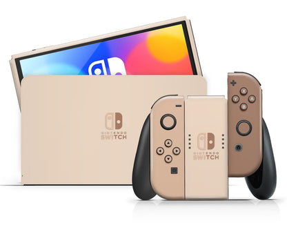 Iced Latte Nintendo Switch OLED Skin