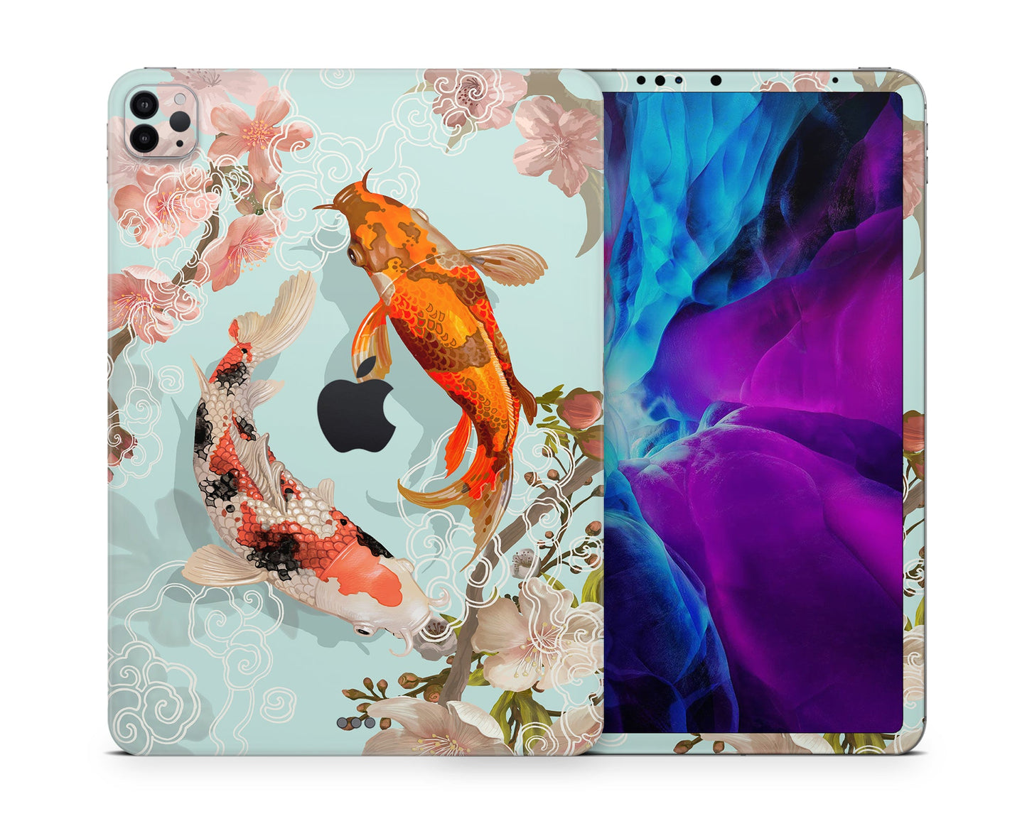 Lux Skins iPad Yin Yang Koi Rose Light iPad Pro 12.9" Gen 5 Skins - Art Artwork Skin