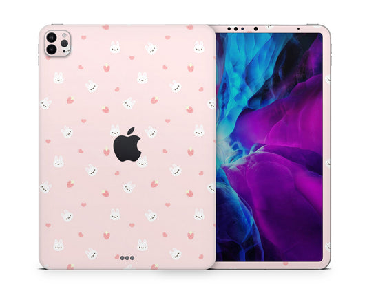 Lux Skins iPad Cute Bunny Rabbit Strawberry iPad Pro 12.9" Gen 5 Skins - Art Animals Skin