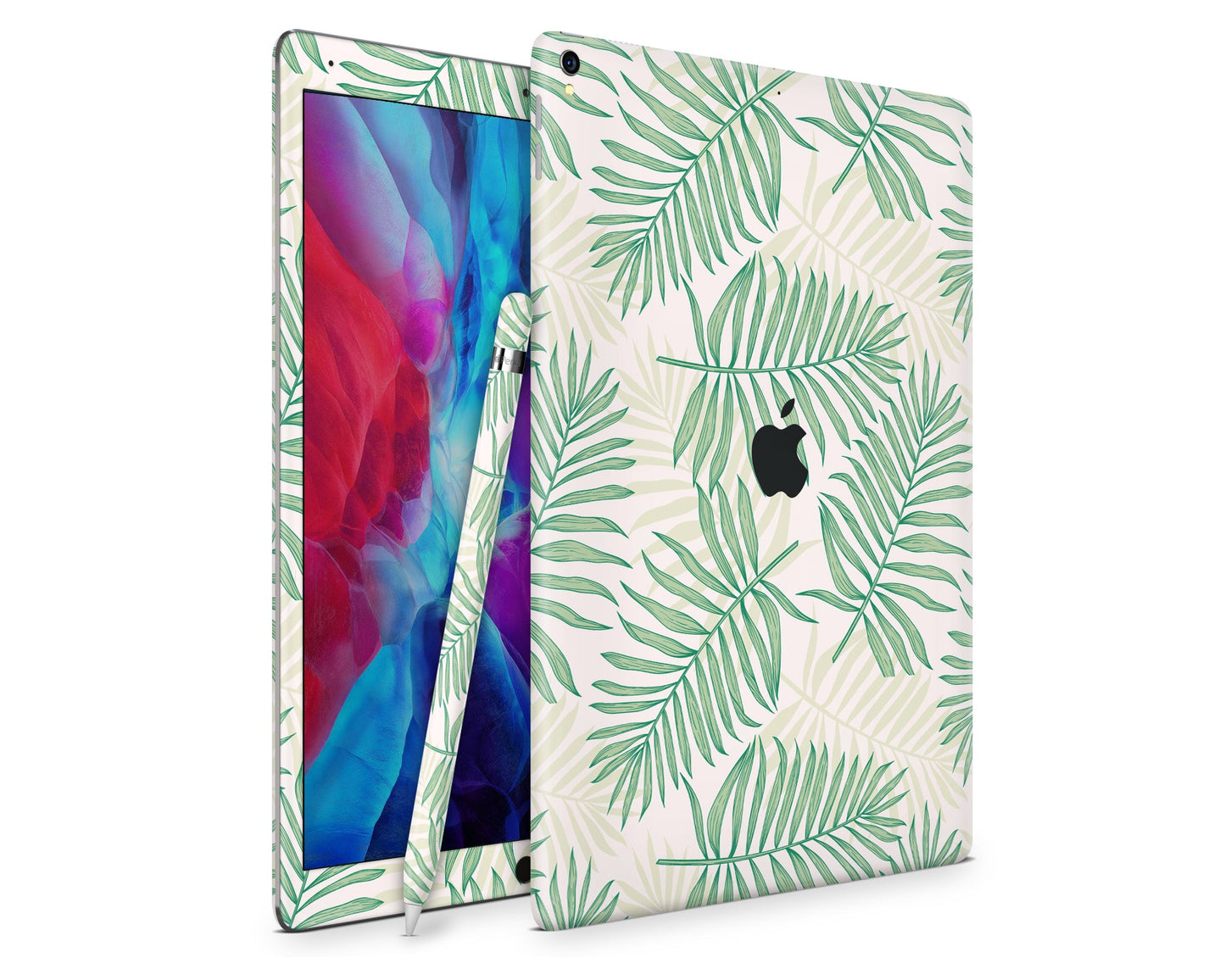 Lux Skins iPad Tropical Palm Leaf Sage Green iPad Pro 12.9" Gen 5 Skins - Art Floral Skin