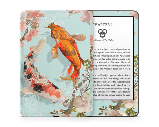 Lux Skins Kindle Yin Yang Koi Rose Light Kindle Gen 11 Skins - Art Artwork Skin