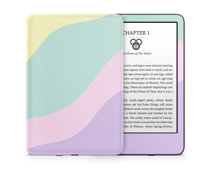 Lux Skins Kindle Retro 80s Abstract Color Blocking Kindle Gen 11 Skins - Solid Colours Colour Blocking Skin