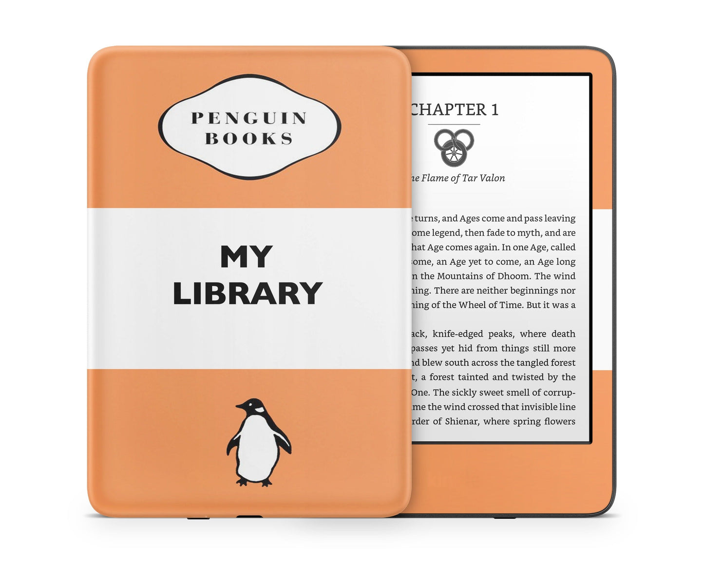 Lux Skins Kindle Penguin Books Library Kindle Gen 11 Skins - Art ARtwork Skin