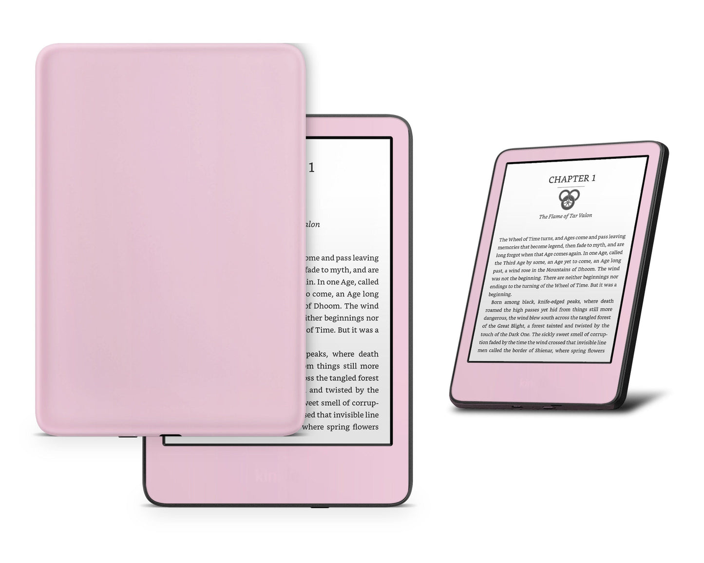 Lux Skins Kindle Baby Pink Kindle Gen 8 Skins - Solid Colours Pastel Series Skin