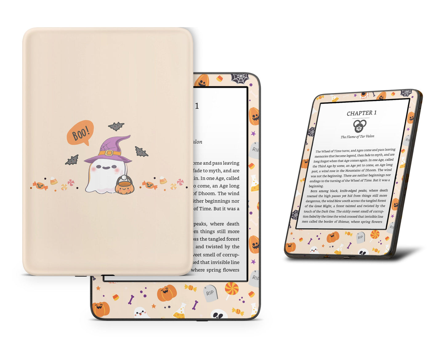 Lux Skins Kindle Cute Halloween Ghost Kindle Gen 8 Skins - Art Animals Skin