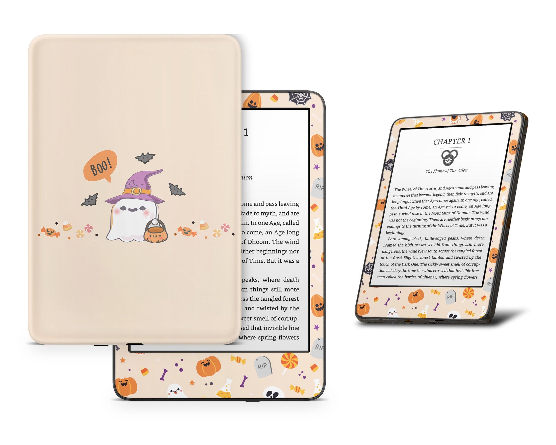 Lux Skins Kindle Cute Halloween Ghost Kindle Gen 8 Skins - Art Animals Skin