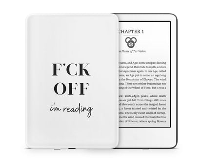 Lux Skins Kindle Fck Off I'm Reading Kindle Gen 11 Skins - Art Quotes Skin