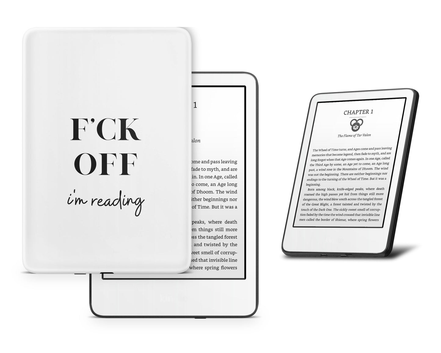 Lux Skins Kindle Fck Off I'm Reading Kindle Gen 8 Skins - Art Quotes Skin