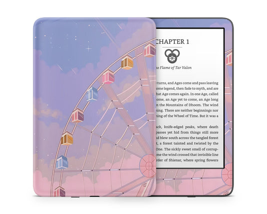 Lux Skins Kindle Pink Ferris Wheel Kindle Gen 11 Skins - Art Artwork Skin