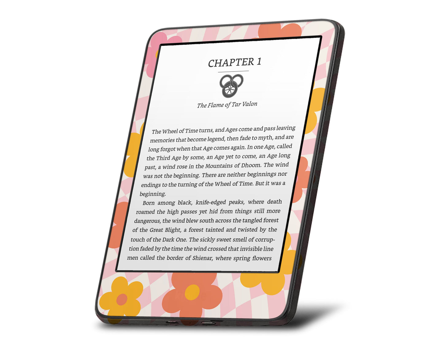 Lux Skins Kindle Flower Market Kindle Gen 10 Skins - Art Floral Skin