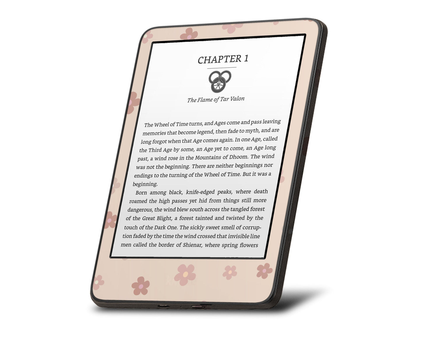 Lux Skins Kindle Ceramic Rose Pink Daisy€š  Kindle Gen 11 Skins - Art Floral Skin