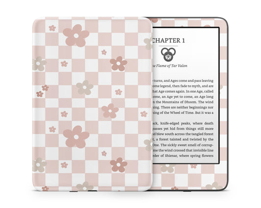 Lux Skins Kindle Ceramic Rose Danish Pastel Kindle Gen 11 Skins - Art Floral Skin