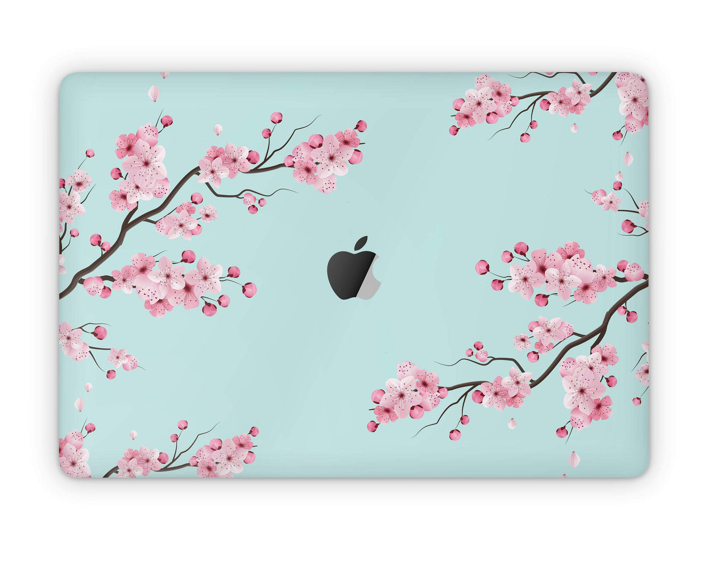 Lux Skins MacBook Cherry Blossom Teal Pro 13" (A2251/2289) Skins - Art Floral Skin