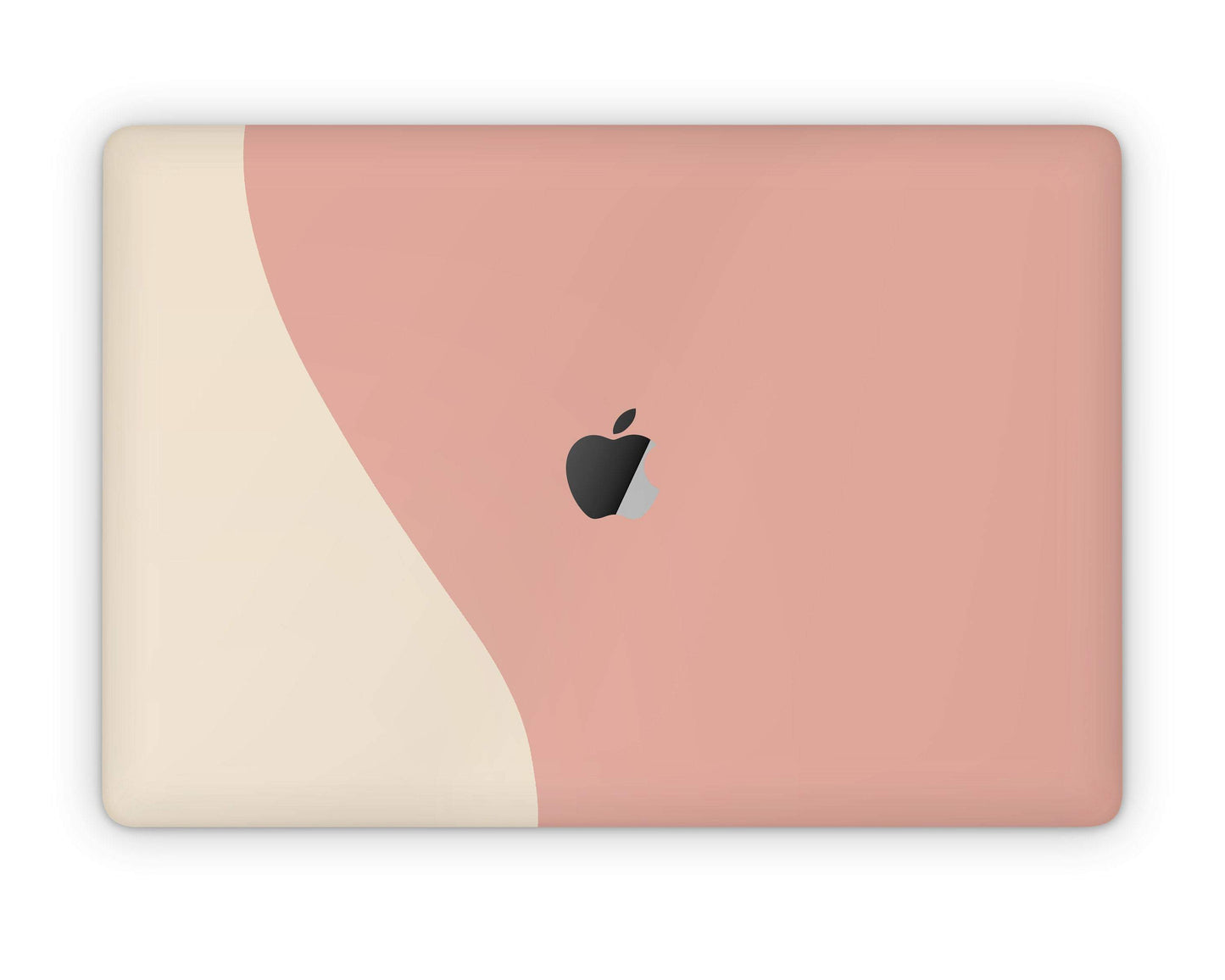 Lux Skins MacBook Two Tone Peach Cream Pro 13" (A2251/2289) Skins - Solid Colours Colour Blocking Skin