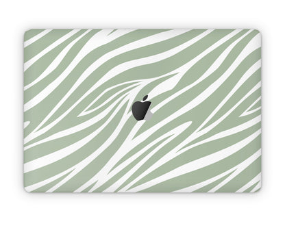 Lux Skins MacBook Zebra Print Sage Pro 15" (A1707/1990) Skins - Art Animal Skin