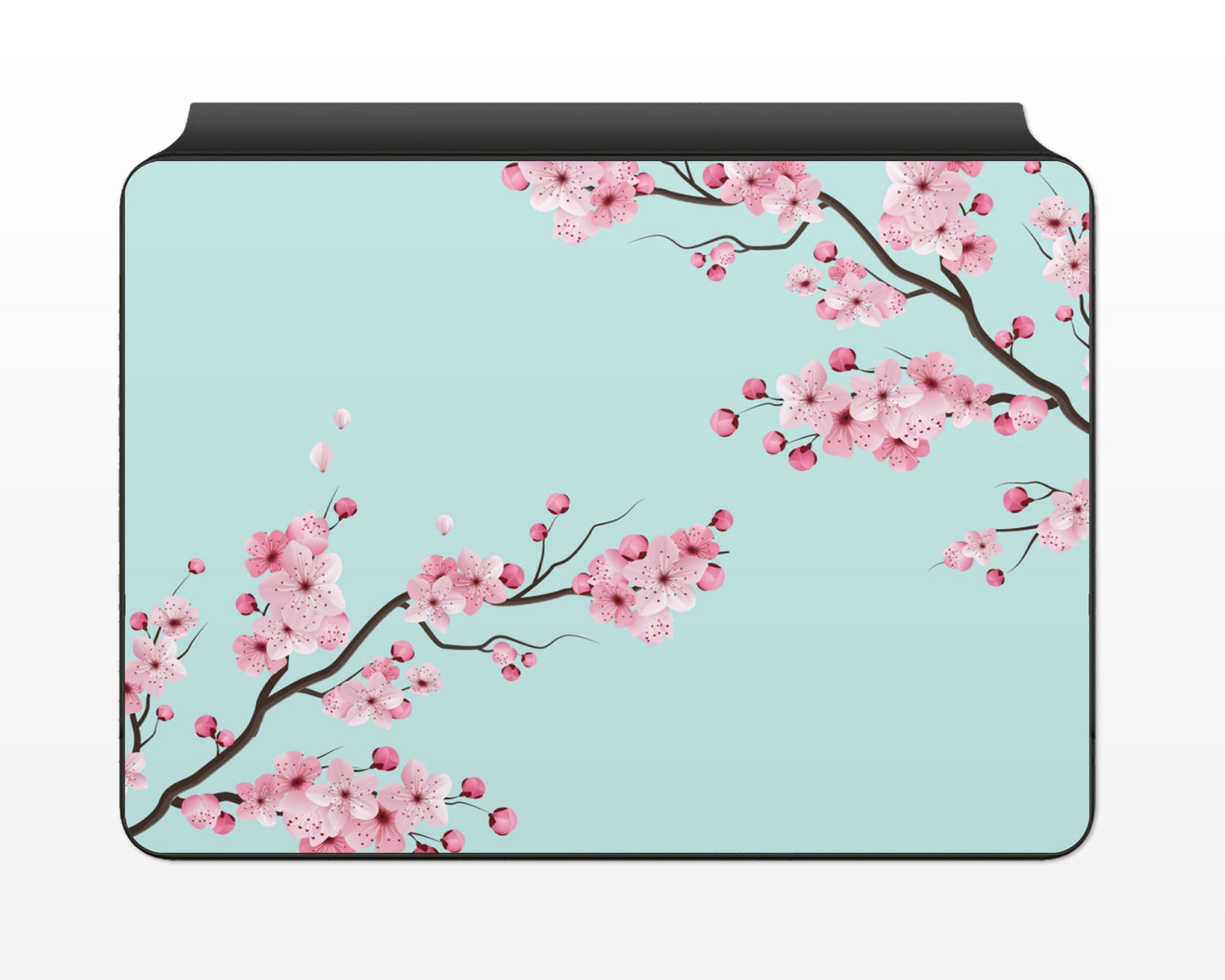 Lux Skins Magic Keyboard Cherry Blossom Teal Mint iPad Air Skins - Art Floral Skin