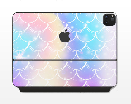 Lux Skins Magic Keyboard Iridescent Pastel Mermaid iPad Pro 11" Skins - Pattern Abstract Skin