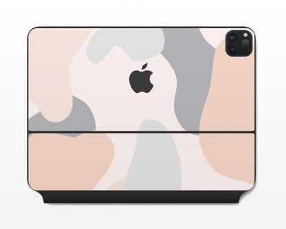 Lux Skins Magic Keyboard Pastel Camo Beige CrÆ’Â¨me iPad Pro 11" Skins - Pattern Abstract Skin