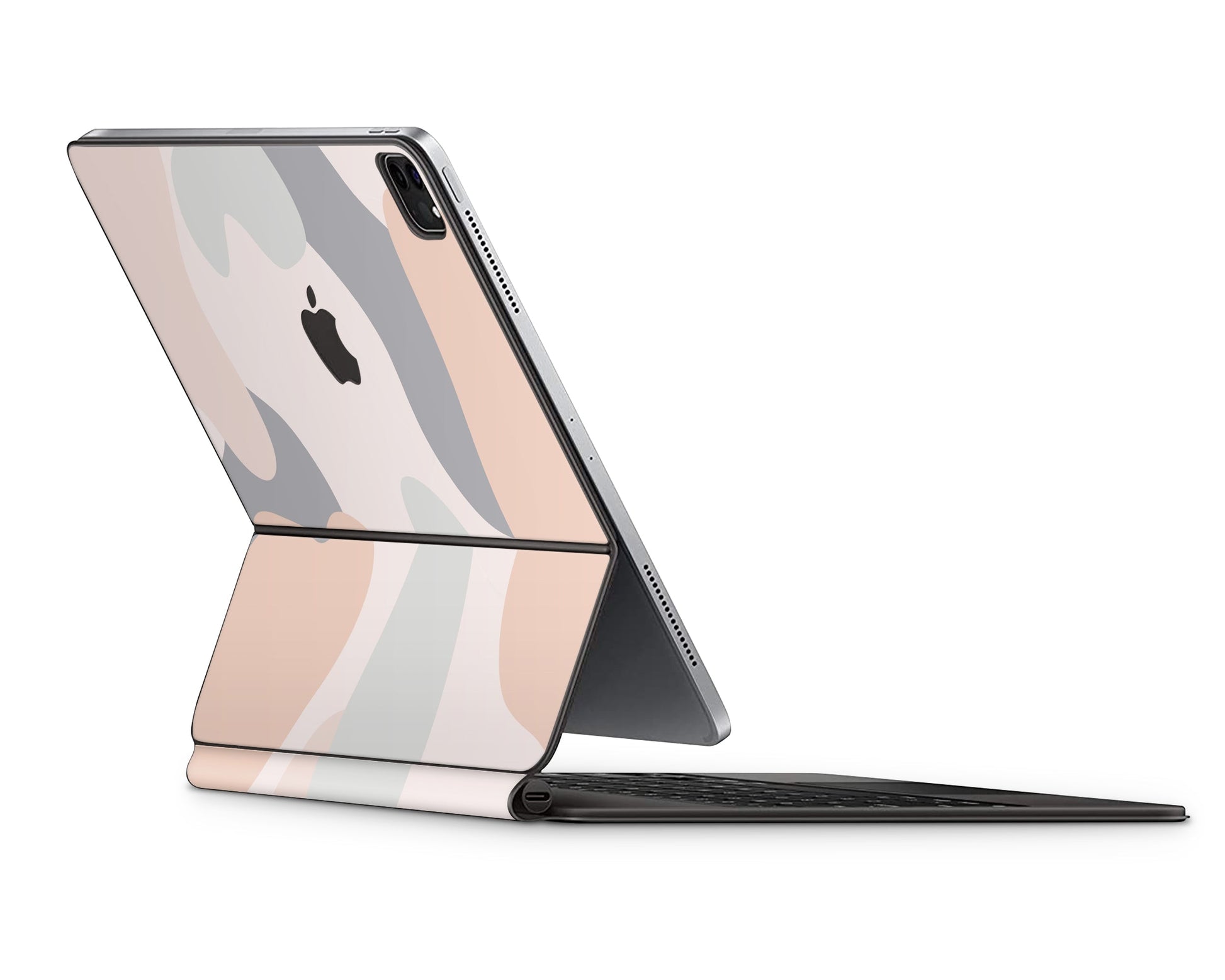 Lux Skins Magic Keyboard Pastel Camo Beige CrÆ’Â¨me iPad Pro 12.9" Skins - Pattern Abstract Skin