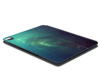 Lux Skins Magic Keyboard Green Stardust Galaxy iPad Pro 12.9" Skins - Galaxy Artwork Skin