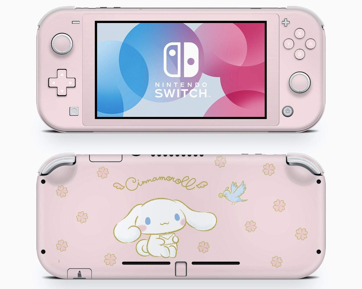 Lux Skins Nintendo Switch Lite Cinnamoroll Baby Pink Full Set Skins - Pop culture Cinnamoroll Skin