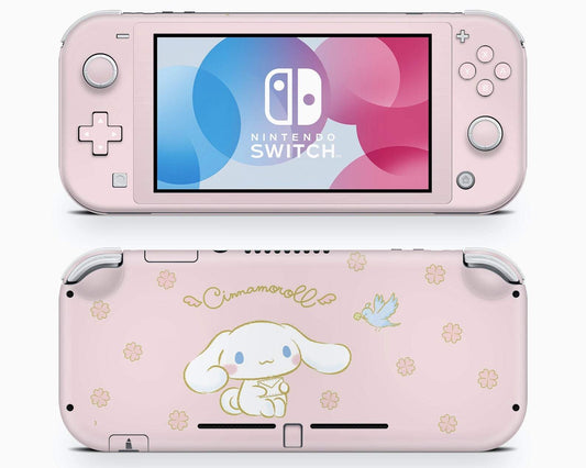 Lux Skins Nintendo Switch Lite Cinnamoroll Baby Pink Full Set Skins - Pop culture Cinnamoroll Skin