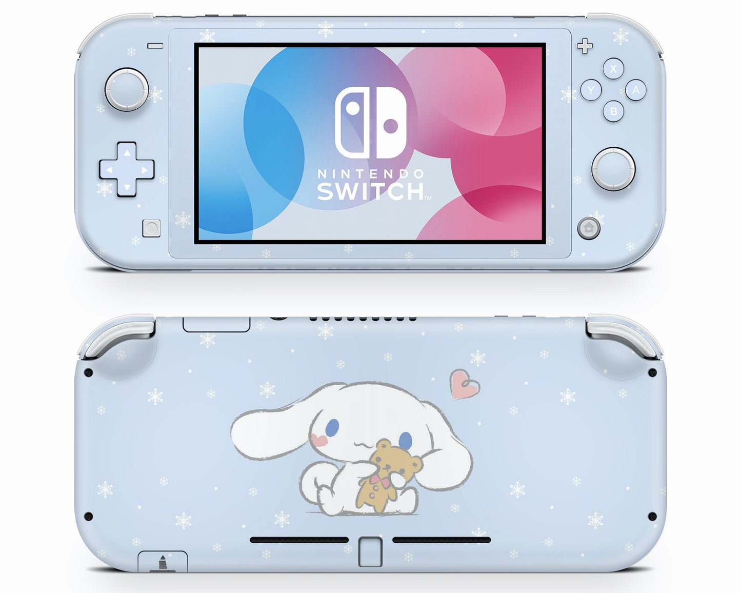 Lux Skins Nintendo Switch Lite Cinnamoroll Baby Blue Full Set Skins - Pop culture Cinnamoroll Skin