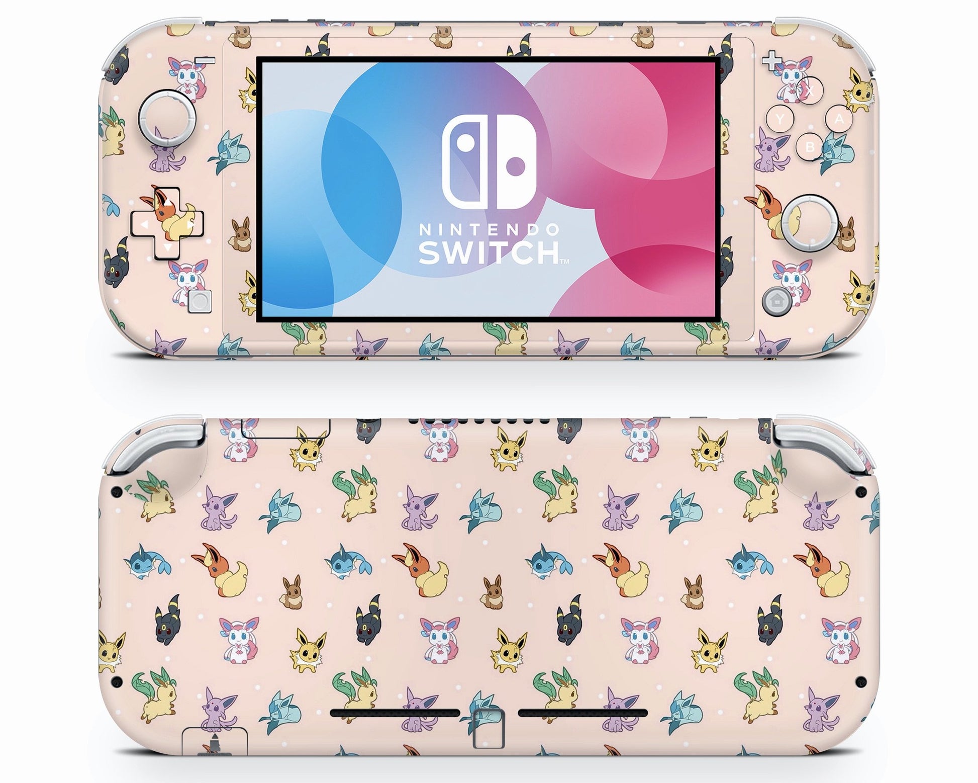 Lux Skins Nintendo Switch Lite Eevee Evolution Pokemon Full Set Skins - Pop culture Pokemon Skin