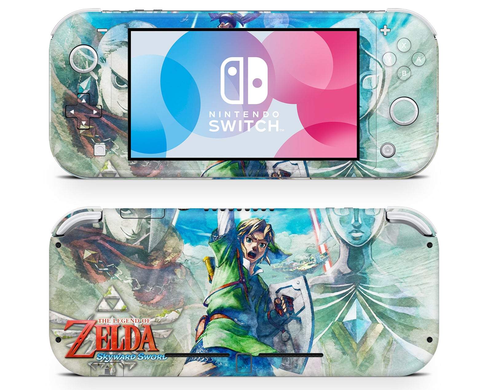 Lux Skins Nintendo Switch Lite Zelda Skyward Sword Full Set Skins - Pop culture Zelda Skin