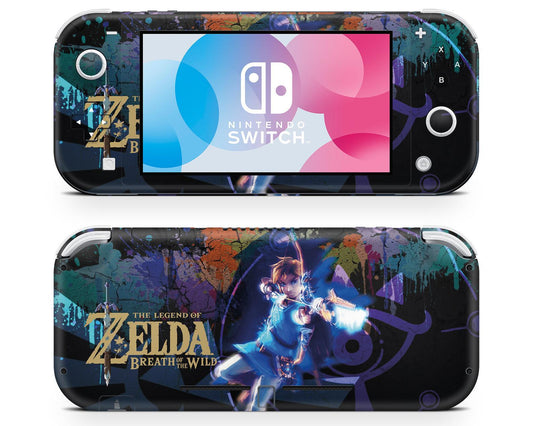 Lux Skins Nintendo Switch Lite Zelda Arrow Forest Full Set Skins - Pop culture Zelda Skin